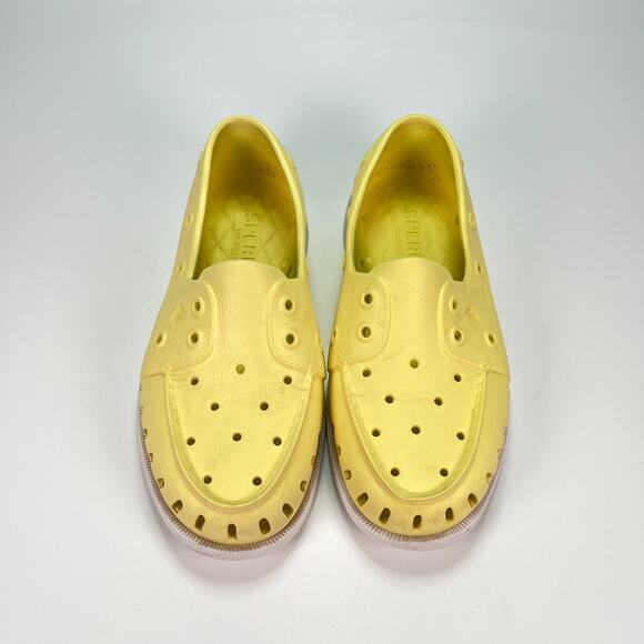 Sperry Authentic Original Float Boat Shoe Yellow Slip On Women's Size 6 - Picture 3 of 11